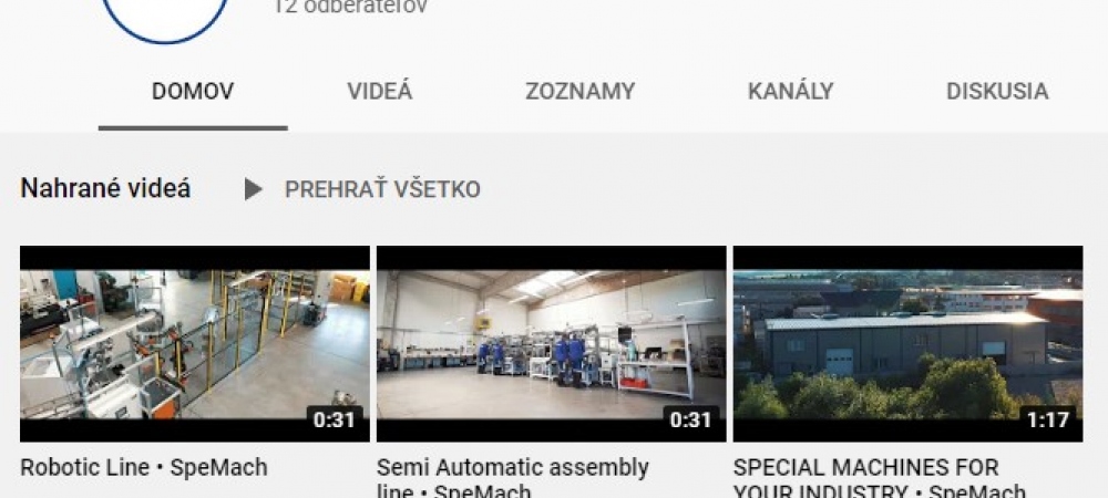 Spustili sme náš vlastný YouTube kanál